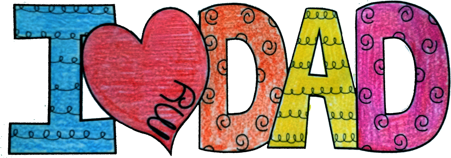 Totally Terrific In Texas Donuts With Dad - Father Clipart (1600x661), Png Download