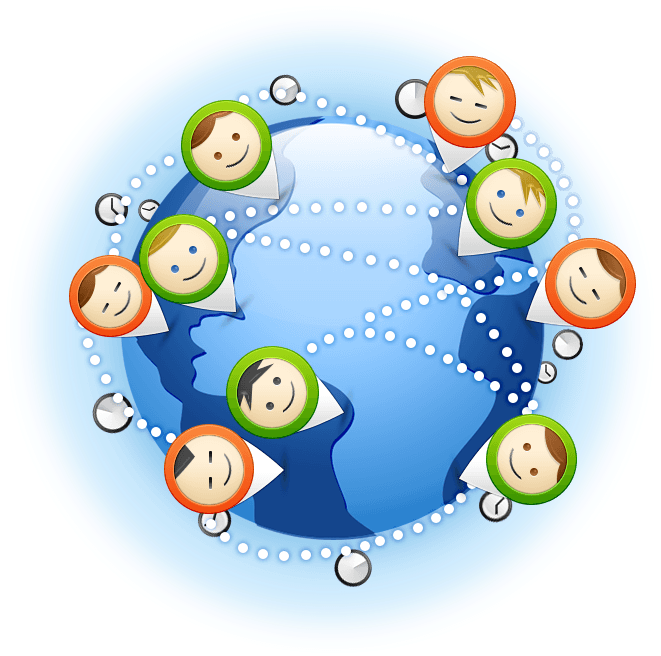 Manage Team Cliparts - Virtual Teams - Png Download (664x664), Png Download