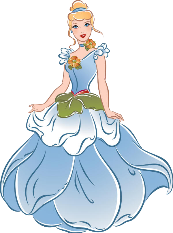 Csak Rajzfilmek - Disney Princess Flower Dress Clipart (600x805), Png Download