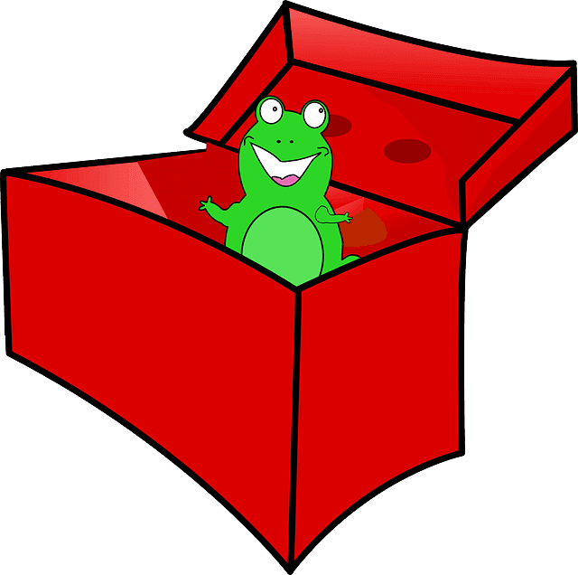 Frog In The Box Clipart - Png Download (600x597), Png Download