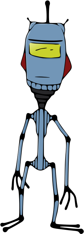 Robot Standing - Clip Art - Png Download (812x1000), Png Download