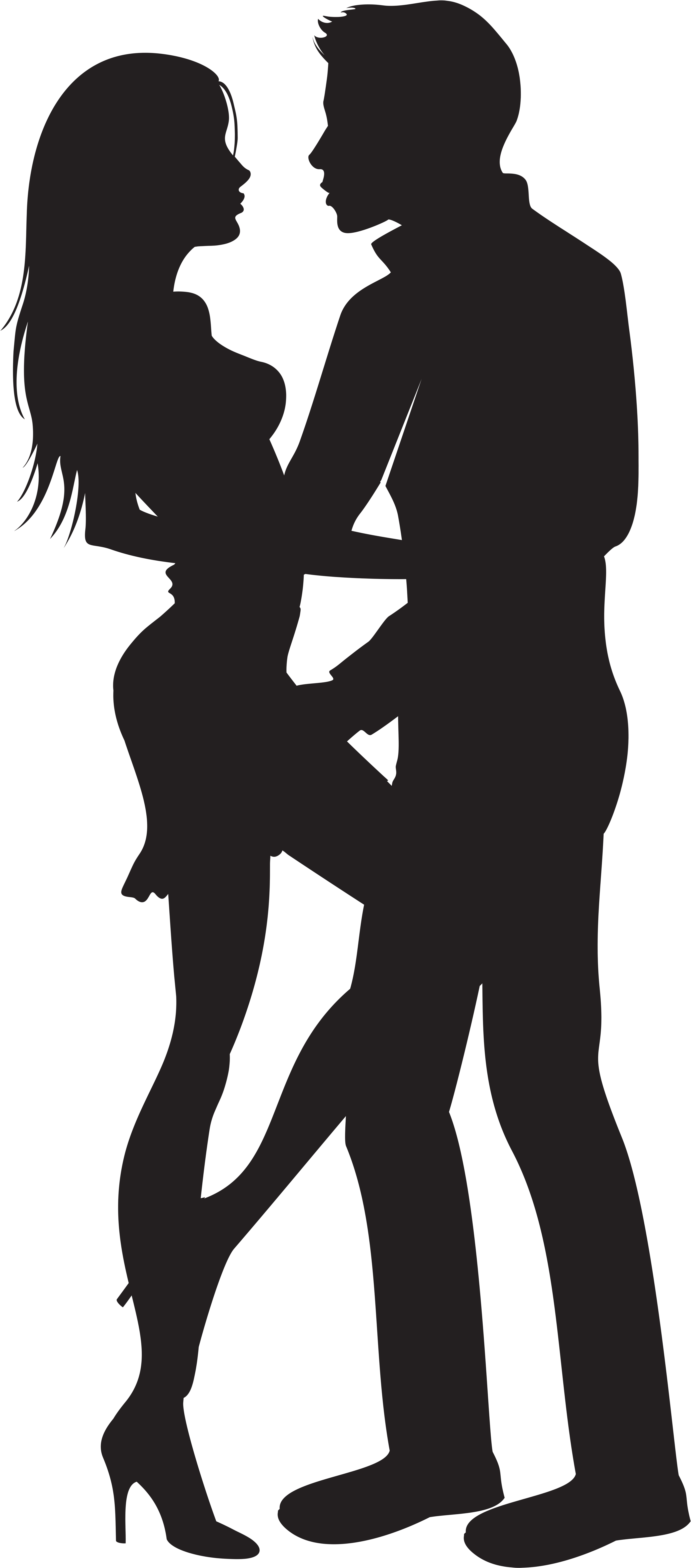 Transparent Couple Silhouette Png Clipart (3648x8000), Png Download