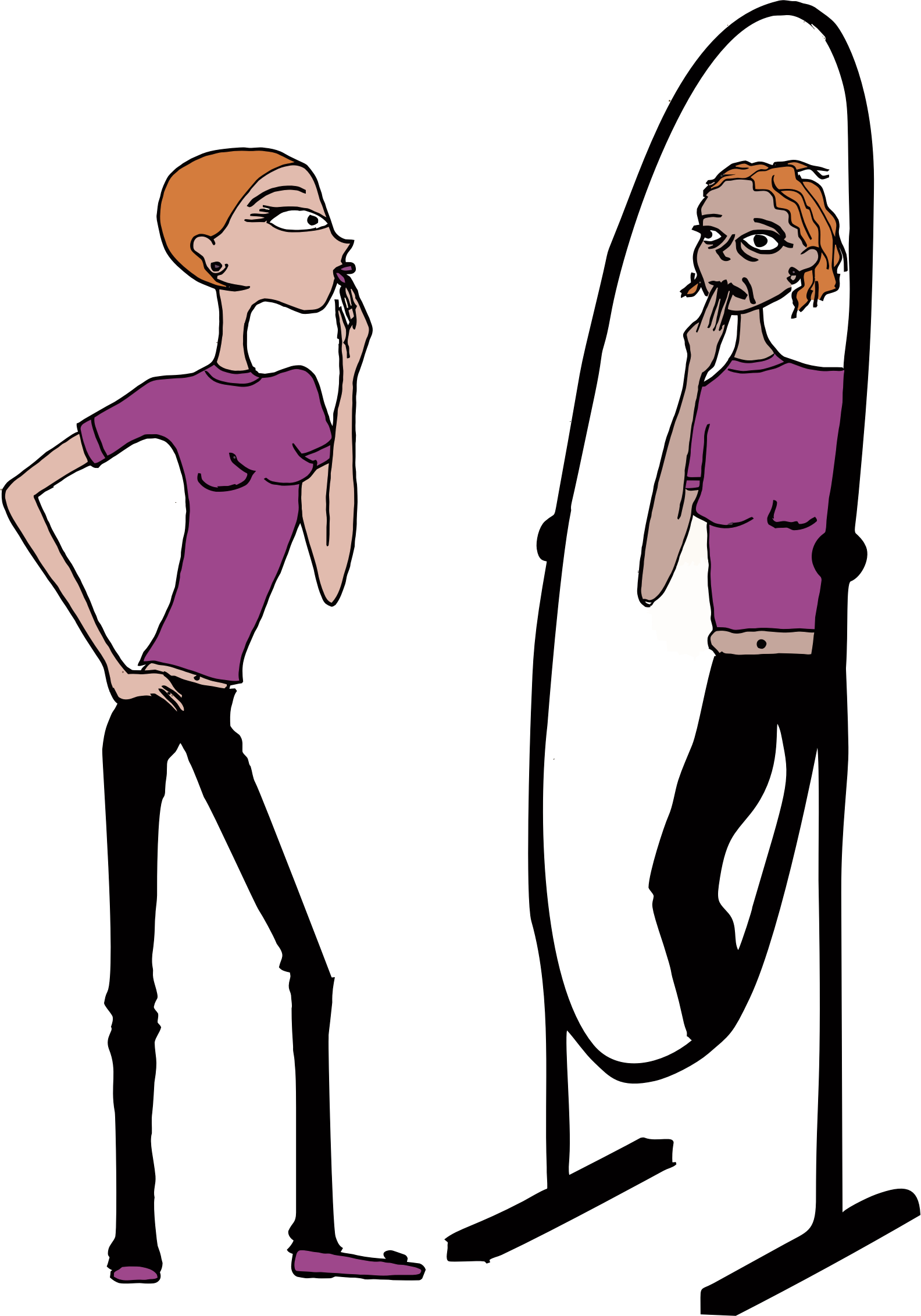 Big Image - Mirror Clip Art - Png Download (1584x2264), Png Download