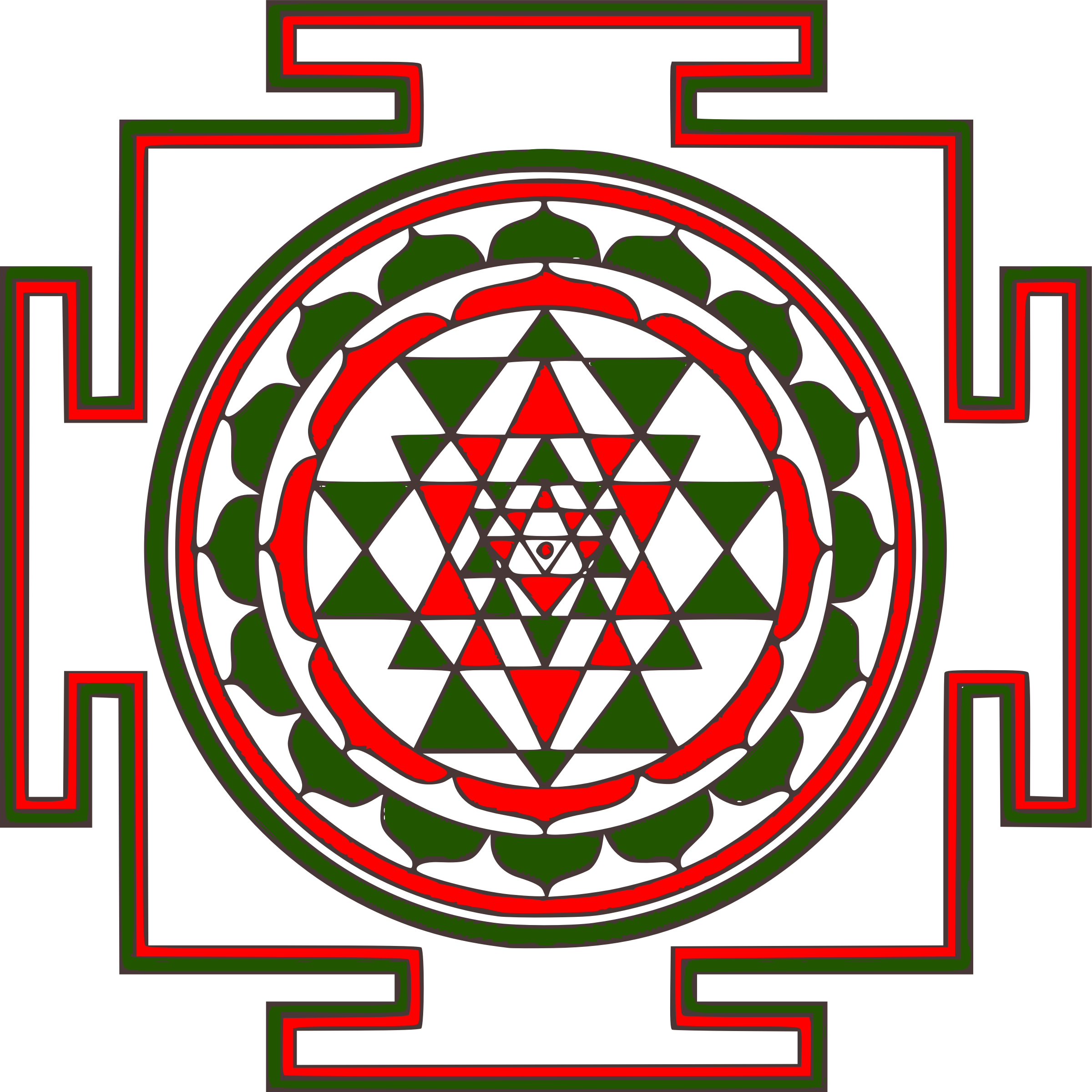 Free Mandalas Clip Art Clipart Panda Free Clipart Images - Sri Yantra Original Colors - Png Download (800x800), Png Download