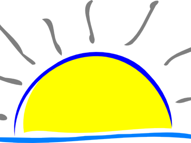Sunset Clipart Cute - Sunset Clip Art - Png Download (640x480), Png Download