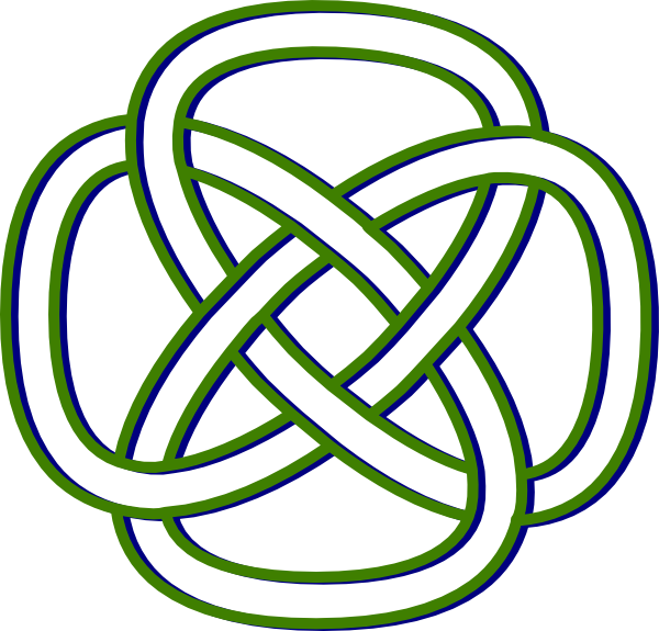 Blue Green Knot Svg Clip Arts 600 X 575 Px - Png Download (600x575), Png Download