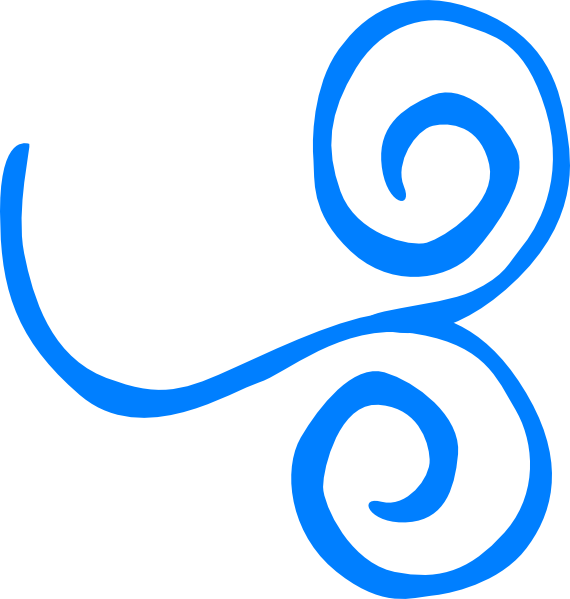 Blue Swirl Clipart - Png Download (570x599), Png Download