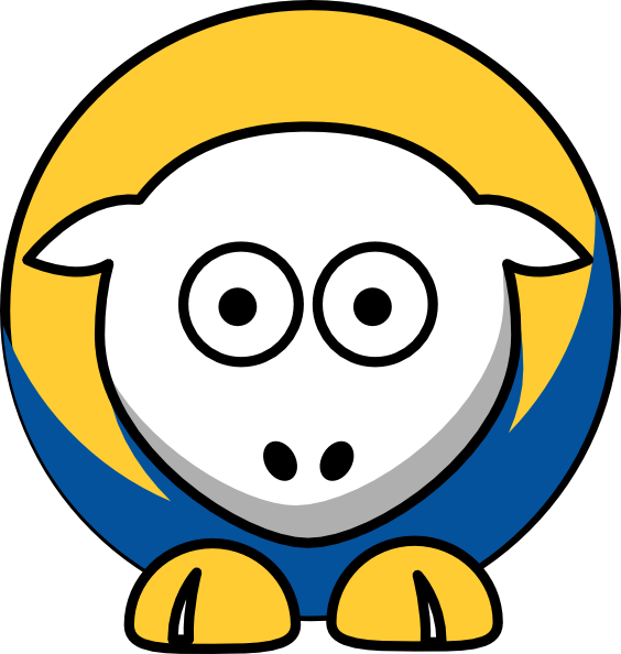 Sheep Golden State Warriors Team Colors Clip Art - Golden State Warriors Smiley - Png Download (564x594), Png Download