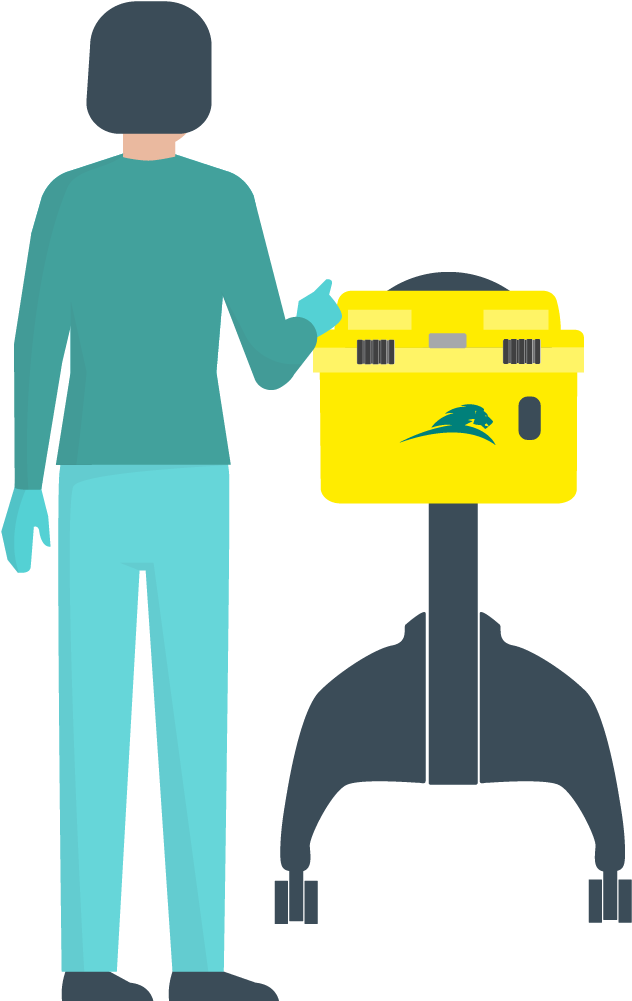 Point Of Use Disposal - Patient Chemotherapy Icon Clipart (1000x1000), Png Download