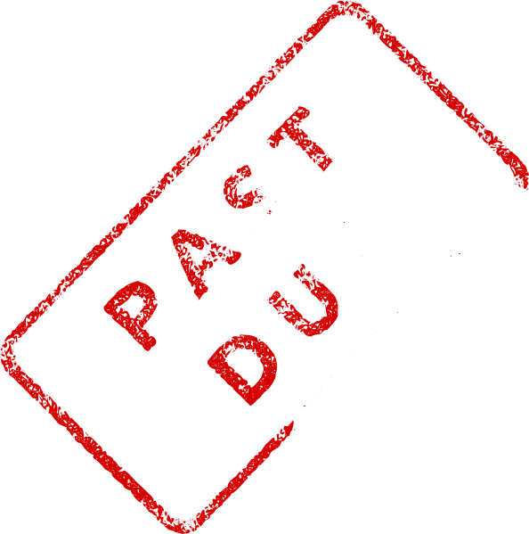 Faded Past Due Stamp Clip Art - Überfällige Briefmarke Im Rot Karte - Png Download (594x599), Png Download