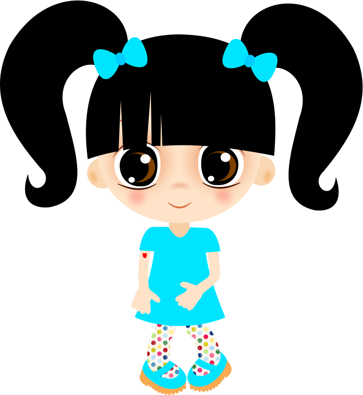 Imagens Menininhas Vetor Clipart (707x769), Png Download