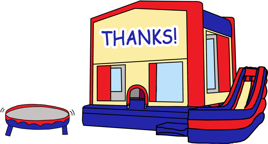 Jpg Freeuse Stock Bounce Clipart Boy Girl Basketball - Bounce House Invitations - Png Download (1000x1000), Png Download