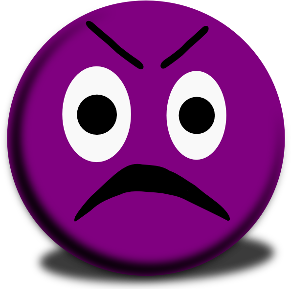 Purple Face Emoji Clipart (594x598), Png Download