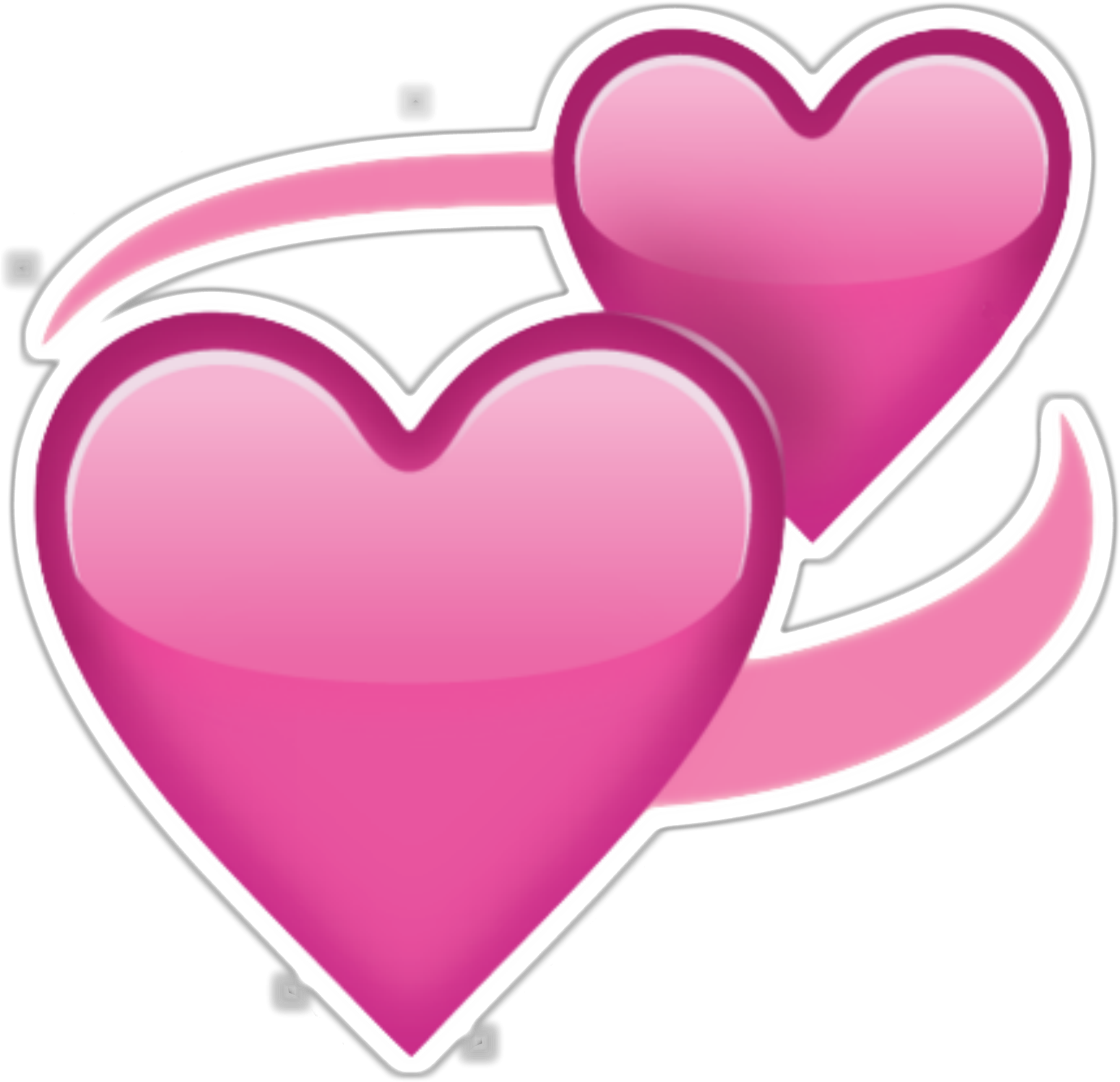 Free Clipart Png Images - Love Heart Emoji Transparent (1728x1674), Png Download