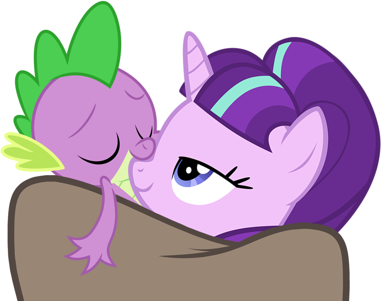 Clip Art Black And White Download Artist Hendro Porygon - Mlp Spike And Starlight - Png Download (1280x998), Png Download