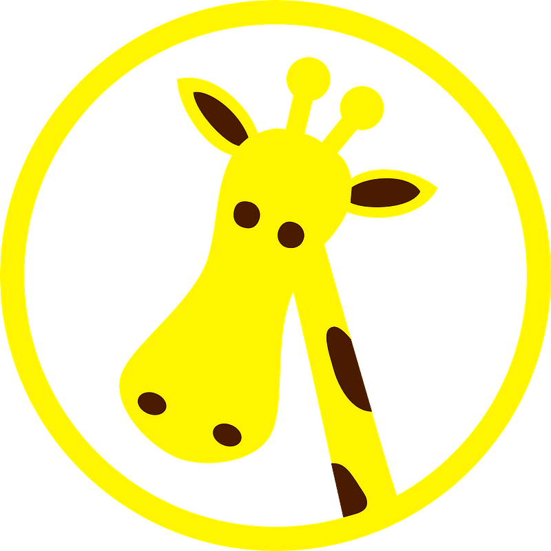 Cute Zebra Clip Art - Giraffe Clip Art - Png Download (600x600), Png Download