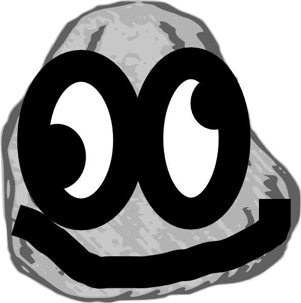 Rock Clip Art Free - Png Download (594x597), Png Download