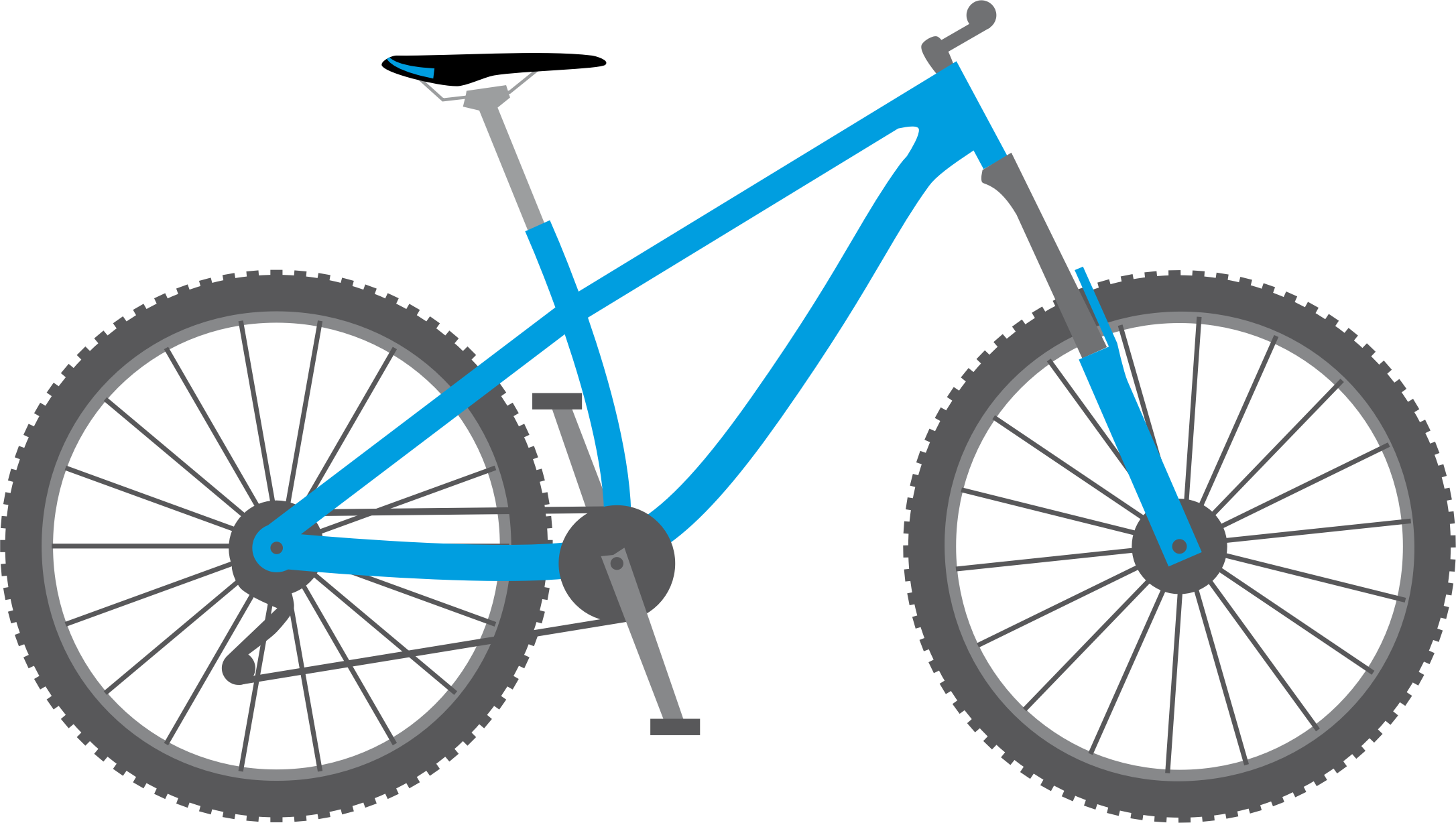 big blue bike