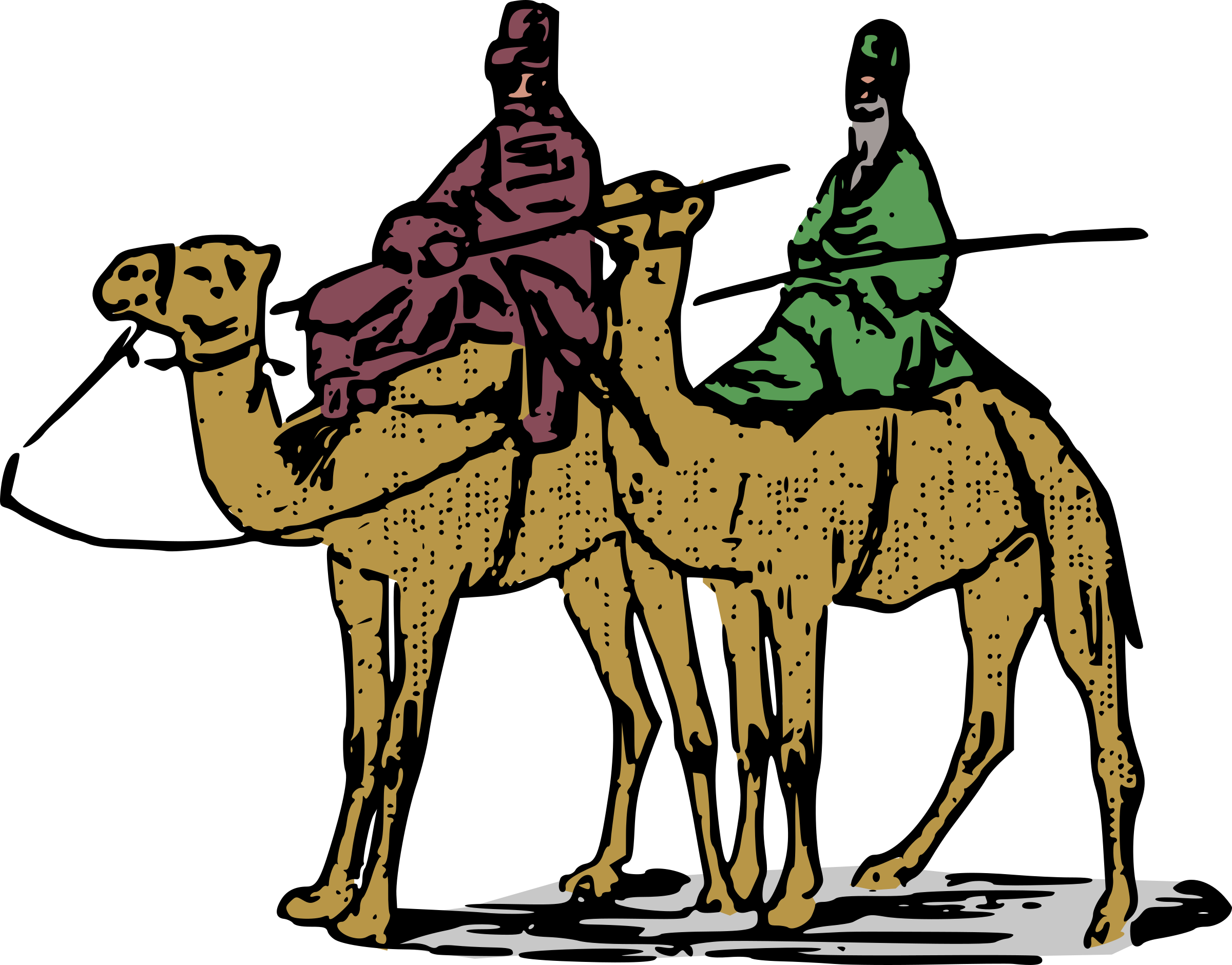 Dromedary Bactrian Camel Equestrian Computer Icons - Camel Transport Clipart - Png Download (957x750), Png Download