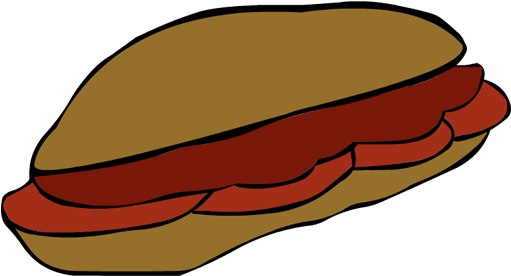 Clip Art Thanksgiving Bun Bread Hotdog Sausage - Clip Art - Png Download (600x630), Png Download