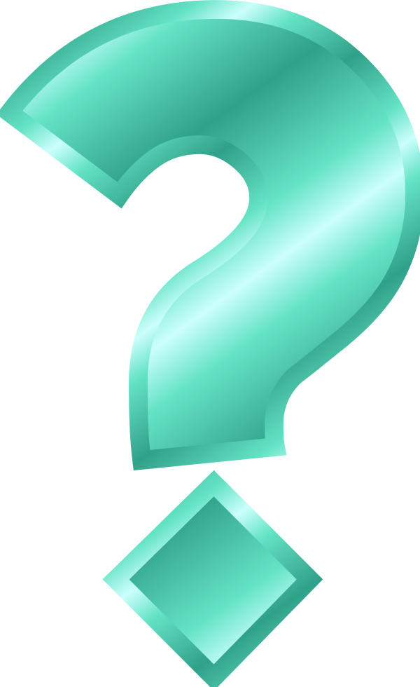 Vector Clip Art - Blue And Green Question Mark - Png Download (600x980), Png Download