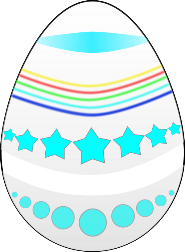 Easter Egg Painted - Clip Art - Png Download (600x817), Png Download