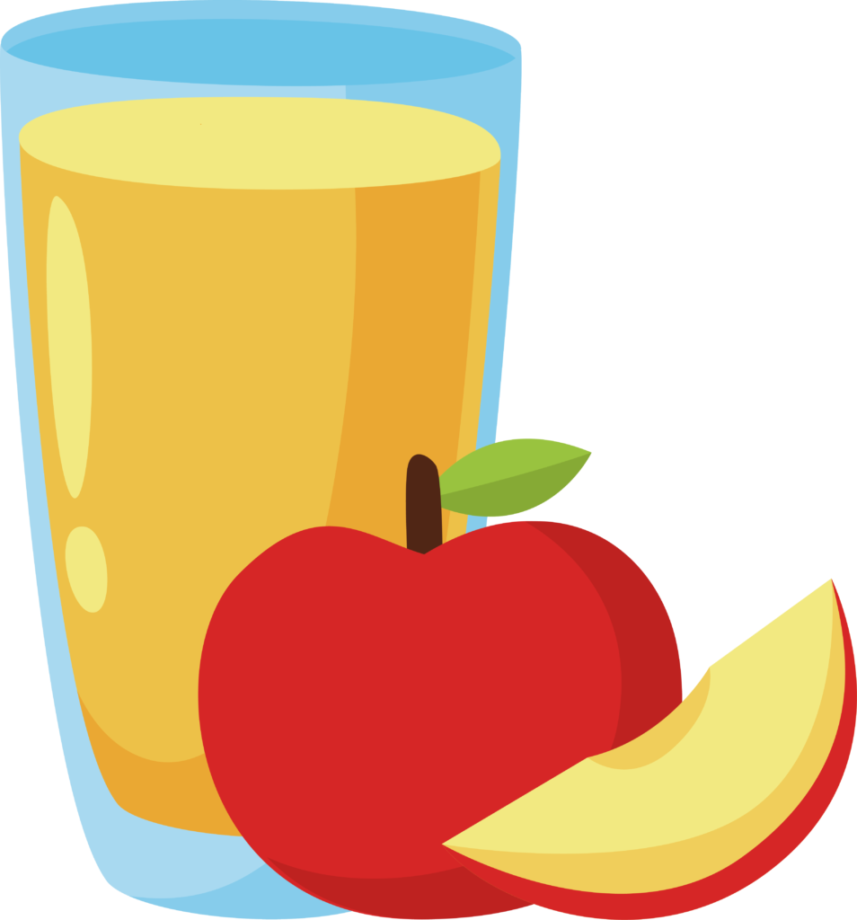 Apple And Banana Clipart 8 Clip Art Of Juice - Apples Juice Pie Images Clipart - Png Download (954x1024), Png Download