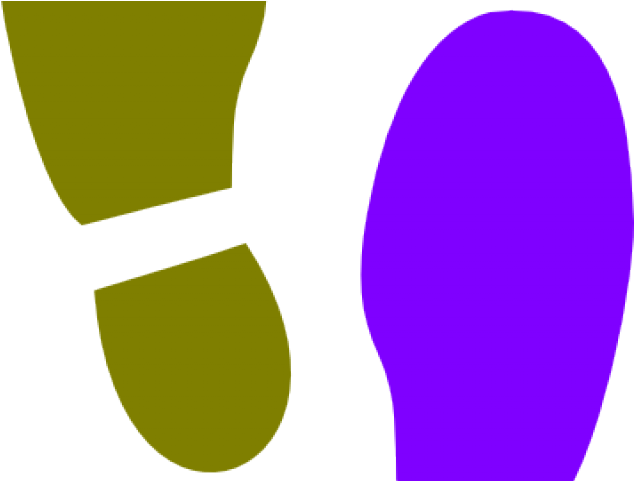 Footprint Clipart Tennis Shoe - Png Download (640x480), Png Download