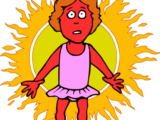 Radiation Clipart Sunburn - Png Download (640x480), Png Download