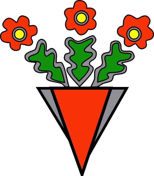 This Free Clip Arts Design Of Bag Of Flowers - Png Download (522x599), Png Download