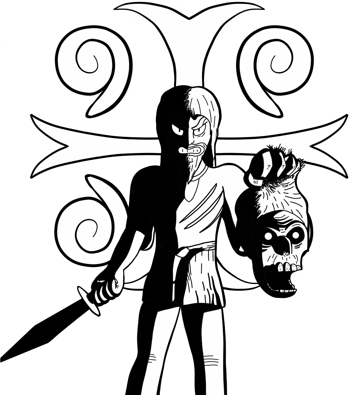 Northern Warrior Clipart (1226x1312), Png Download