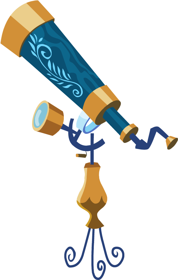 Telescope By B3archild Clipart (594x931), Png Download