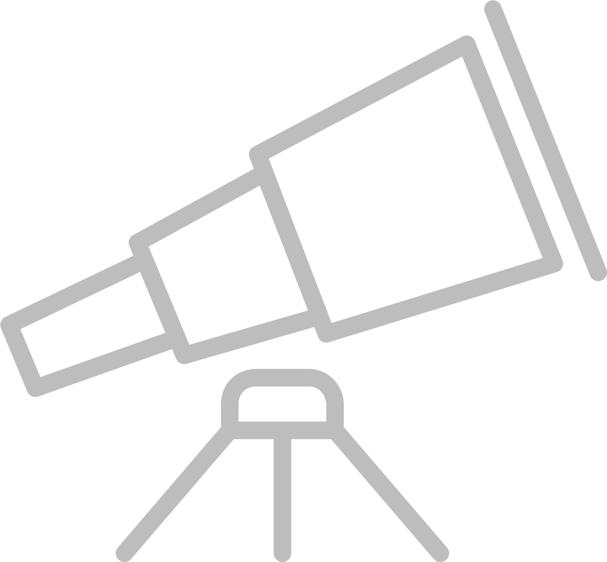 Line Style Icons Telescope Clipart (1120x1024), Png Download