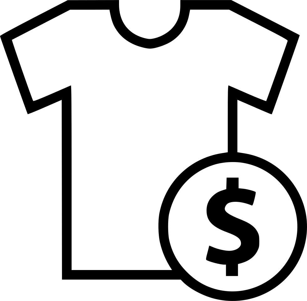 Tshirt Dollar Sign Buy Comments Clipart (980x962), Png Download