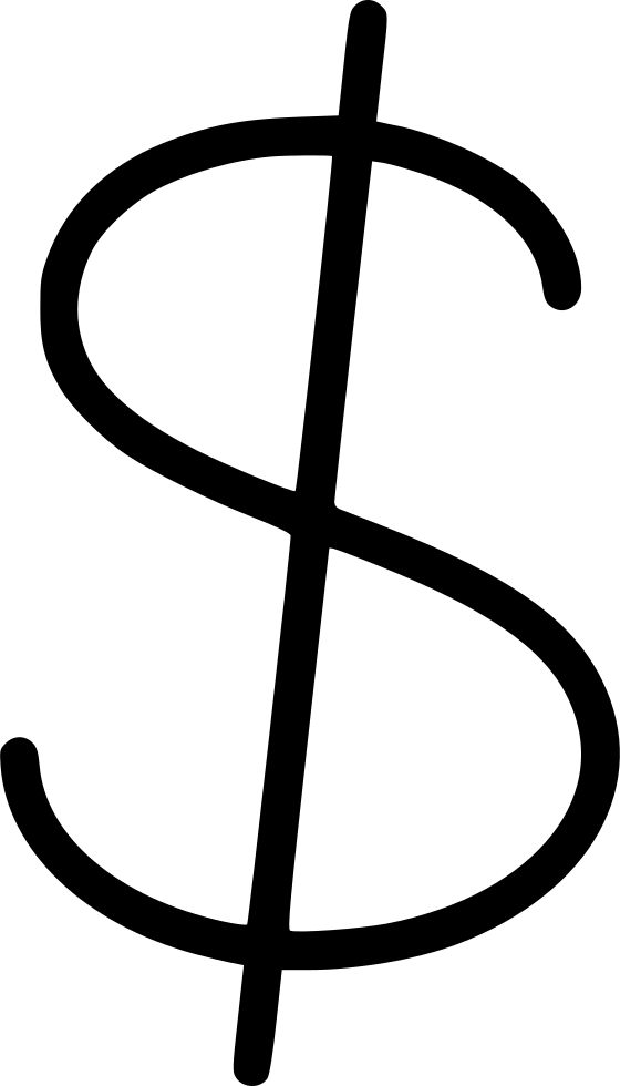 Dollar Sign Comments Clipart (560x980), Png Download