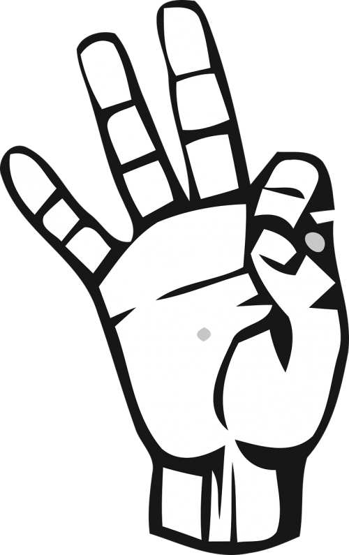 Alphabet,deaf,deaf Clipart (500x795), Png Download