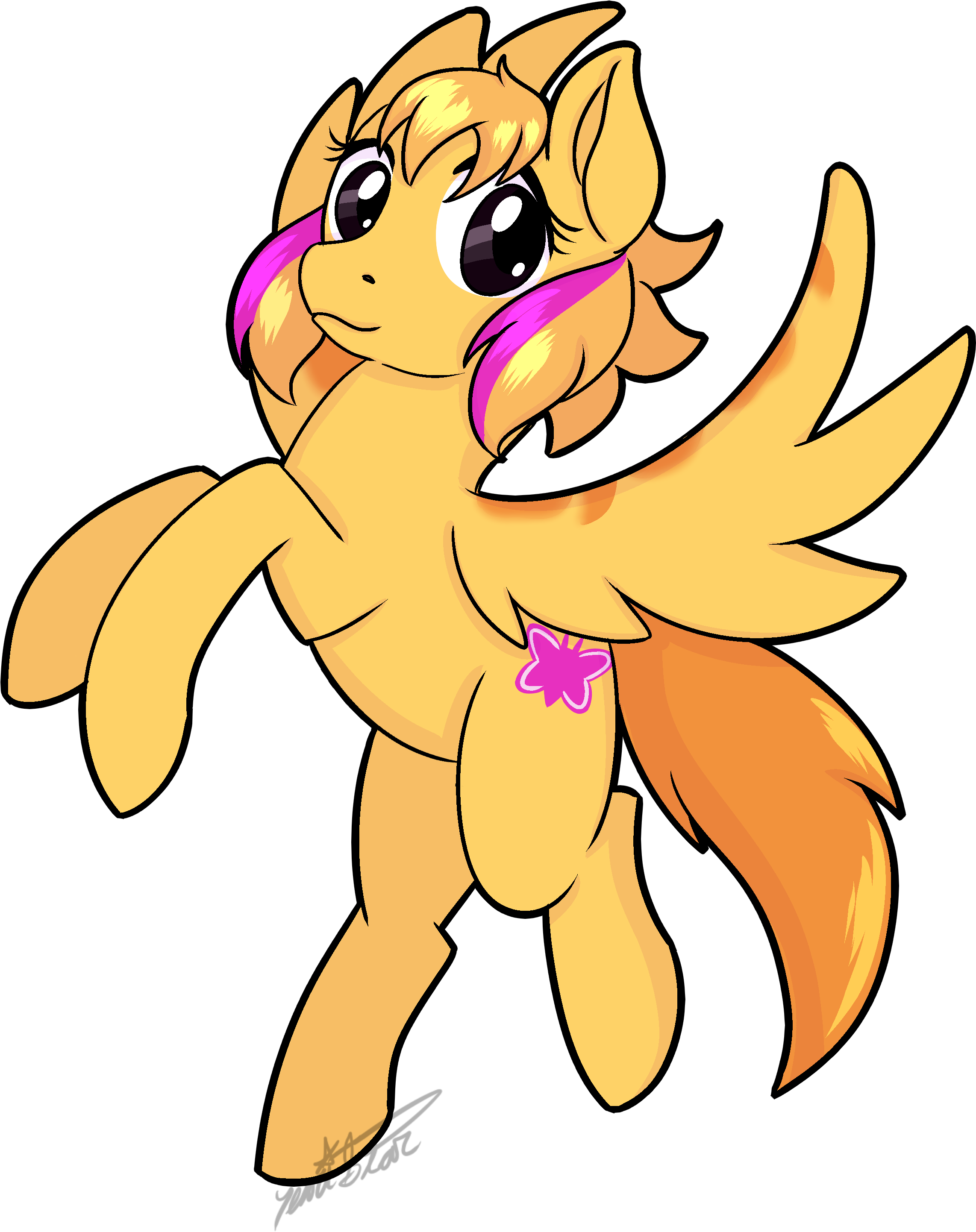 Commission - Pony Dahlia Clipart (2400x3000), Png Download