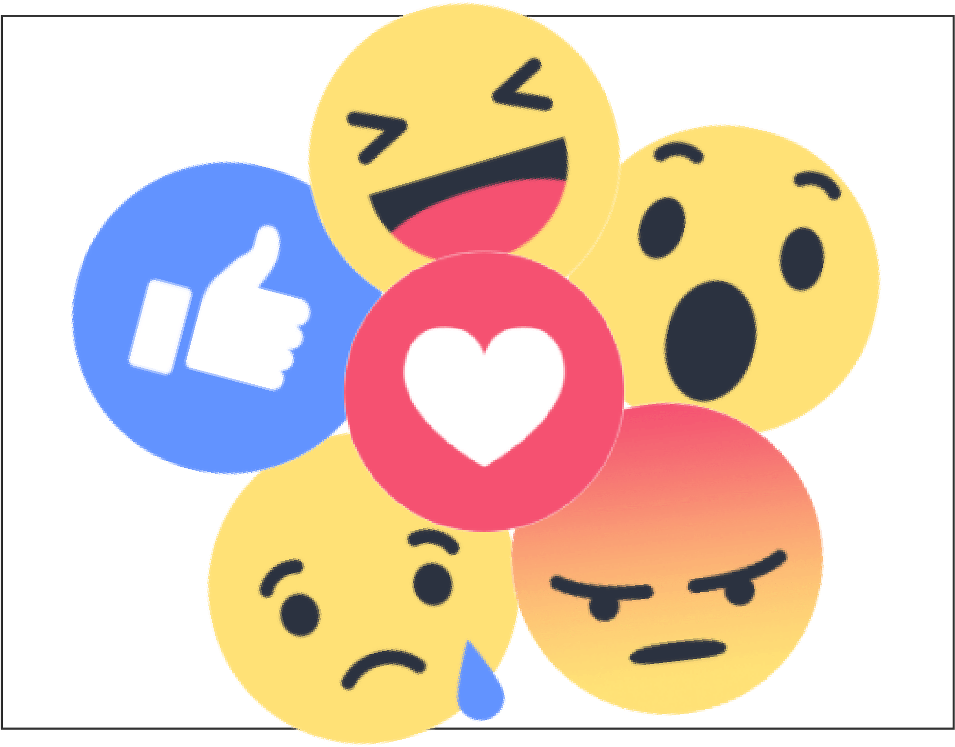 How Your Reactions On Facebook Shape Your Timeline, Clipart (2042x1542), Png Download