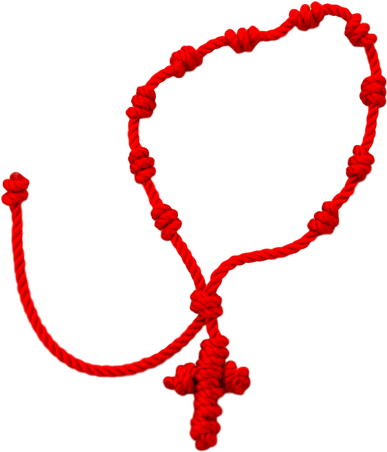 Religious Rosary Bracelet Hand Knotted By Angie Donohoe Clipart (750x852), Png Download