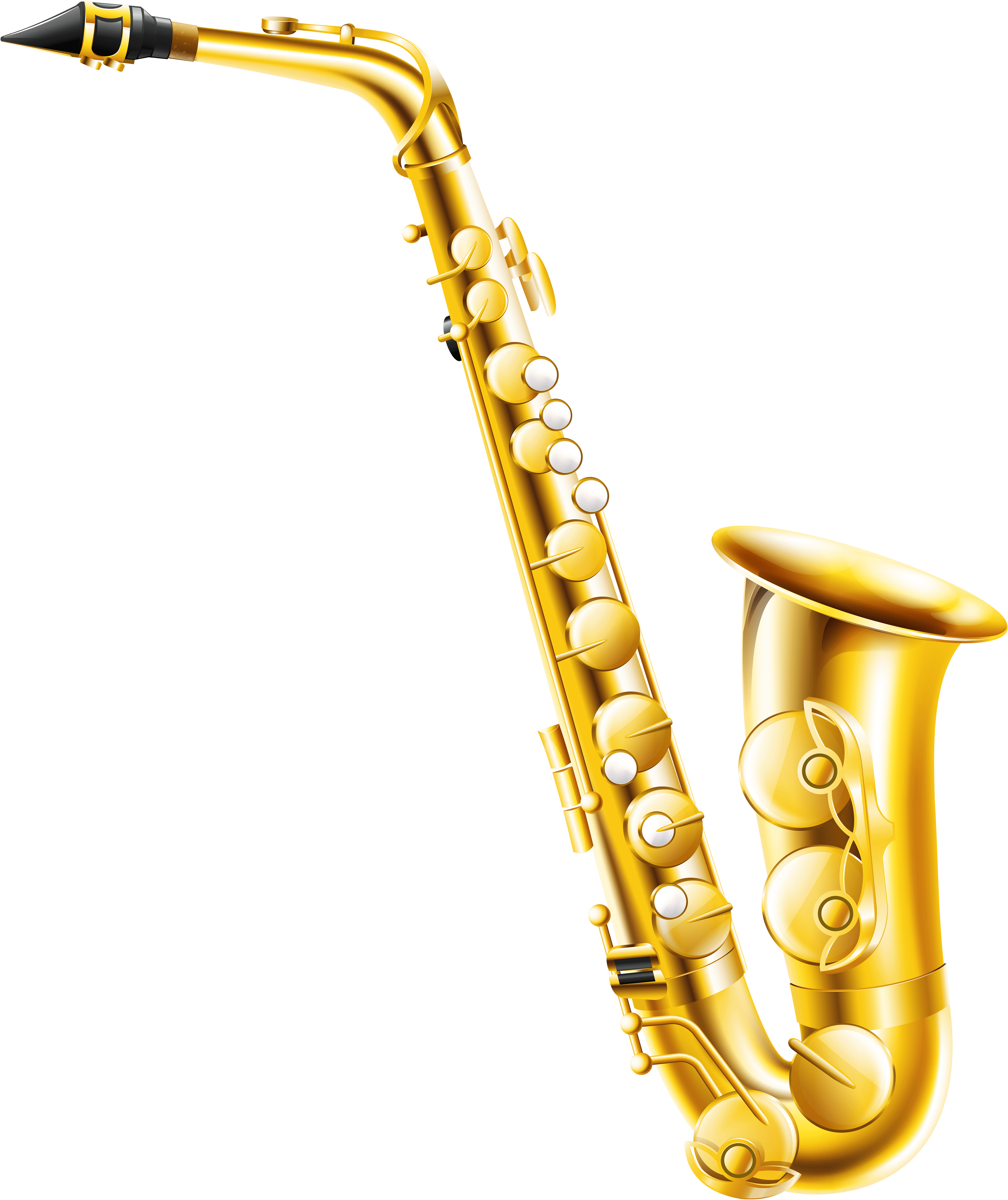 Alto Saxophone Clip Art - Png Download (4320x5072), Png Download