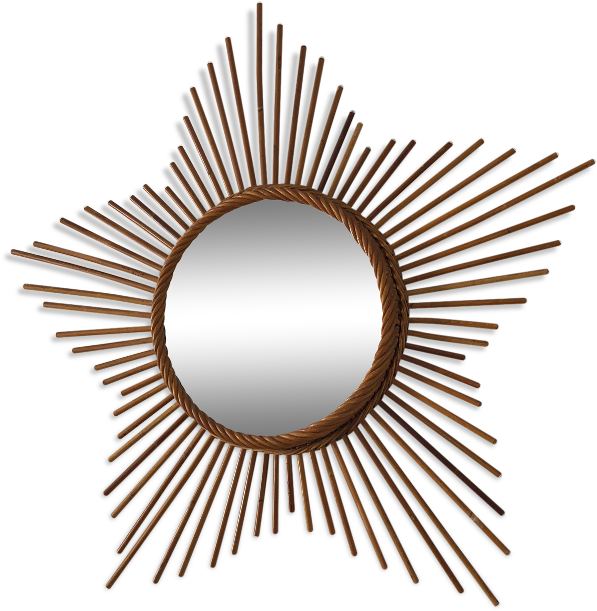 Mirror Star Pentagram Rattan 65x65cm Vintage Clipart (1457x1457), Png Download