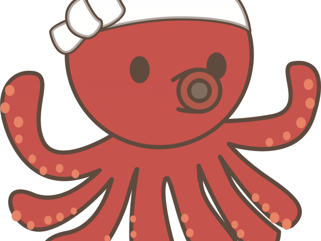 Octopus Clipart Japanese - Png Download (640x480), Png Download