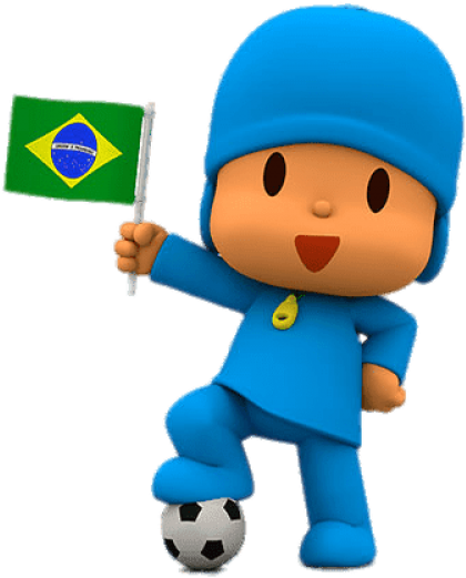 Free Png Download Pocoyo Brazilian Flag Clipart Png Transparent Png (850x638), Png Download