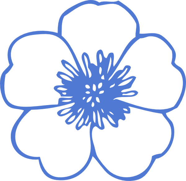 How To Set Use Flor Certa Blue Svg Vector Clipart (600x582), Png Download