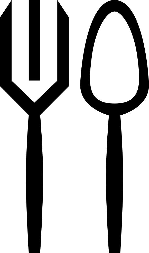 Restaurant Fork And Knife Symbol Comments Clipart (580x980), Png Download