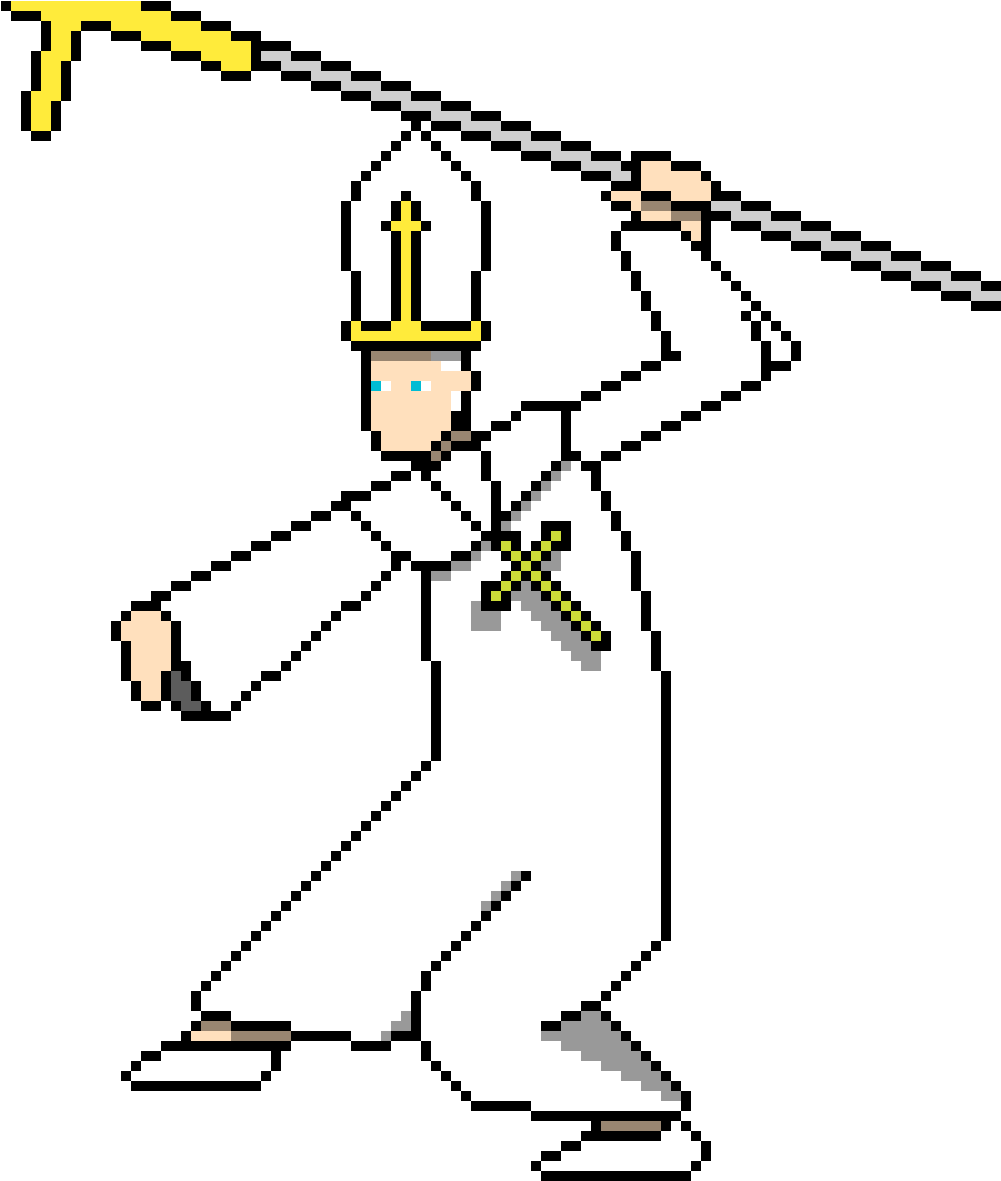 Pope - Fu Clipart (1000x1200), Png Download