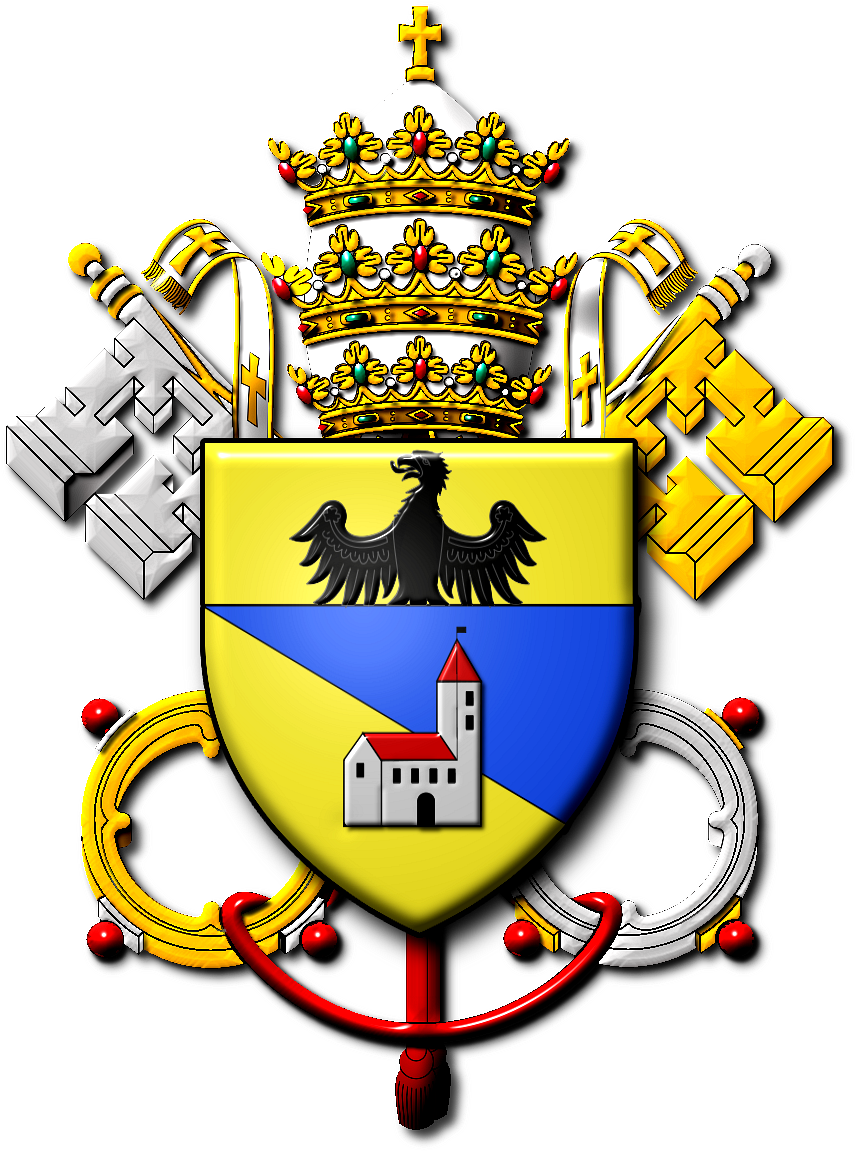 Coat Of Arms Of Pope Benedict Xv Clipart (1304x1230), Png Download