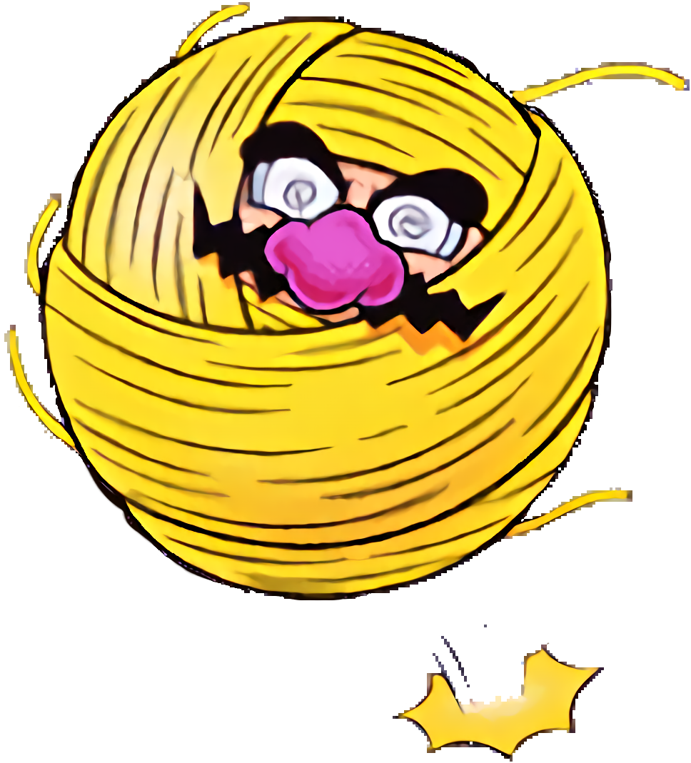 Ball O' String Wario Clipart (976x1088), Png Download