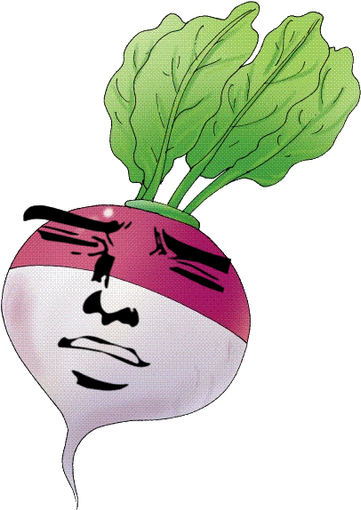 Your Average Turnip, Whom Appears To Seem Very Pleased Clipart (600x600), Png Download