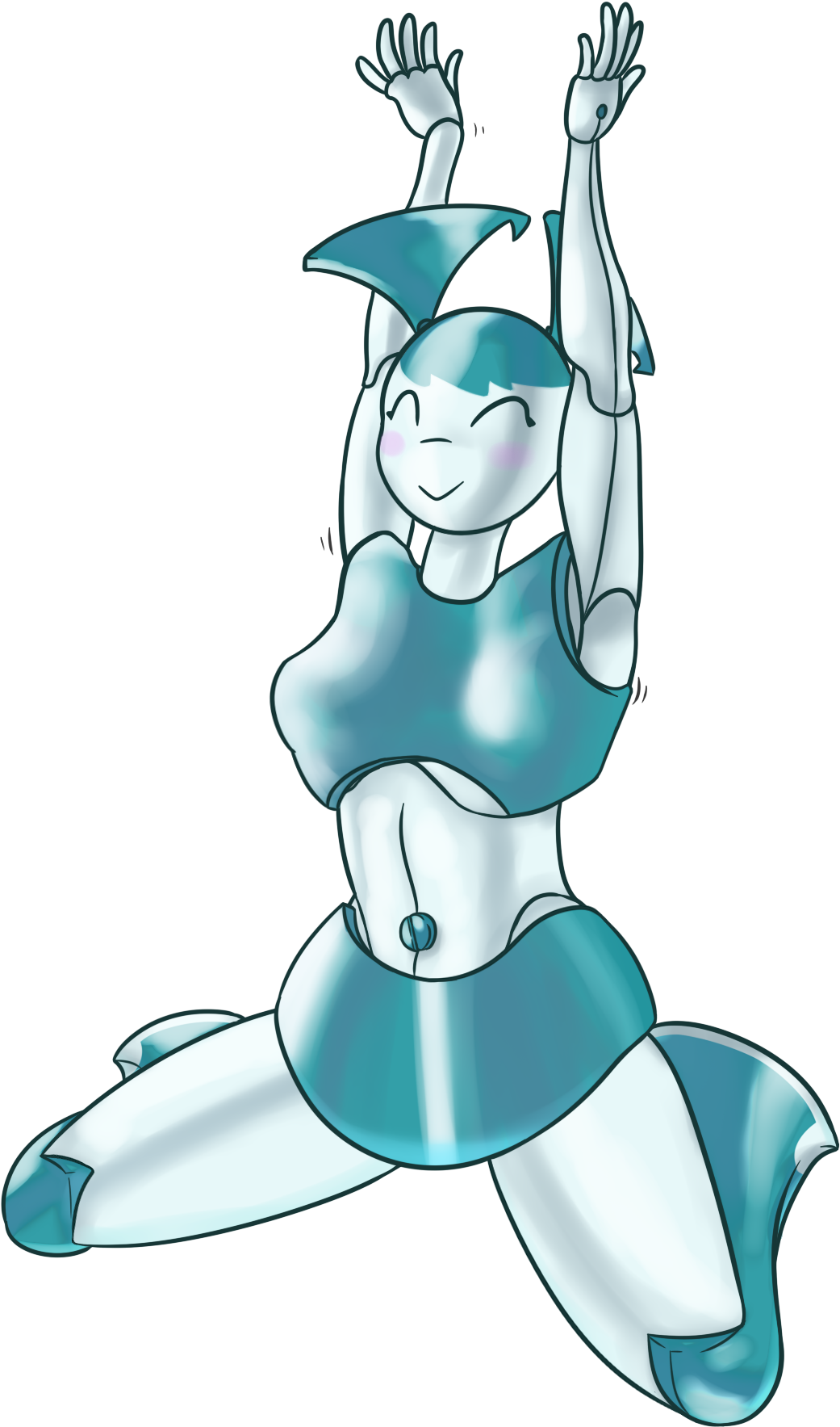 Jenni Stretching Clipart (2000x2000), Png Download